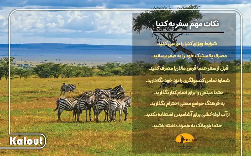 نکات سفر با تور کنیا