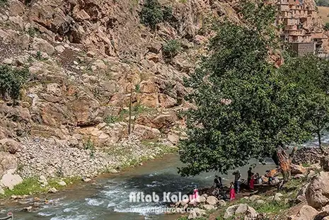 رودخانه های خروشان در مسیر تور ترکینگ روستای پالنگان