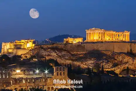 بنای آکروپلیس در یونان