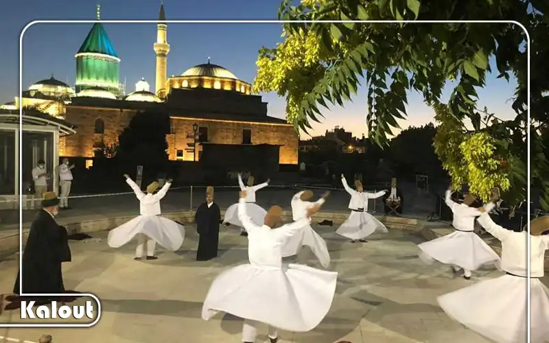 خیابان های قونیه در شب