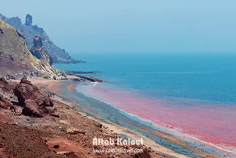 ساحل سرخ در جزیره هرمز