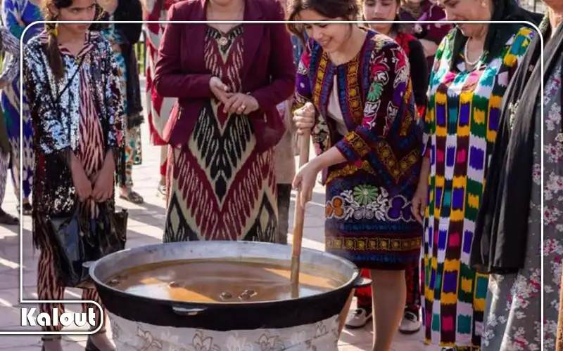 مراسم سمنوپزی در تاجیکستان
