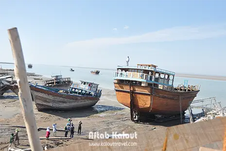 کارگاه لنج سازی در قشم